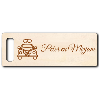 Sleutelhanger 'Eenvoudig' 7.5 x 2.5 cm